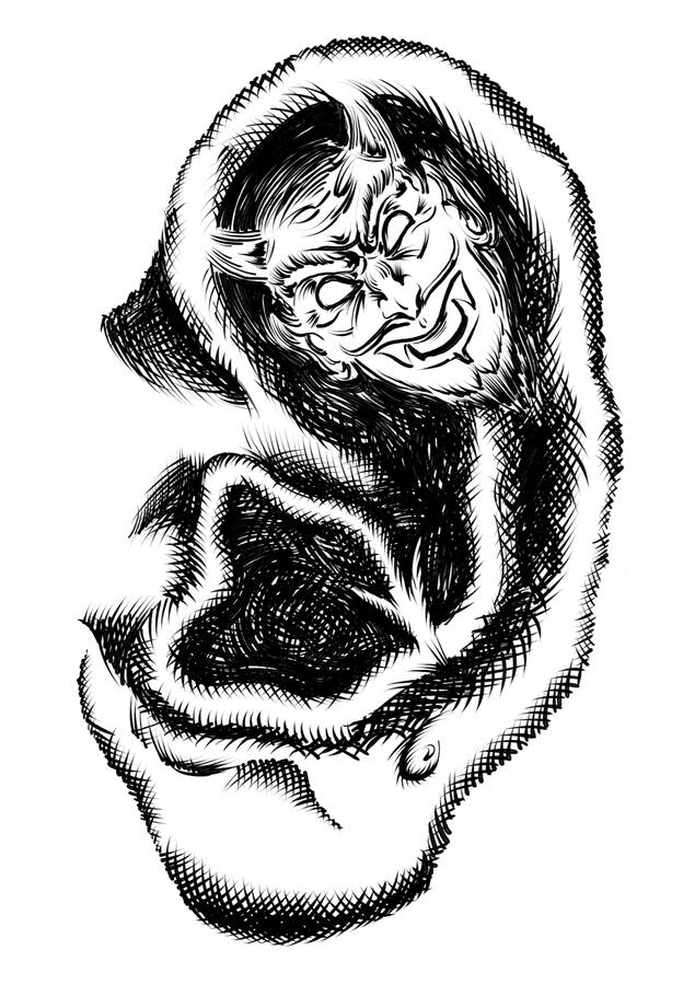 Tinnitus (book cover); Client: Truborn Press